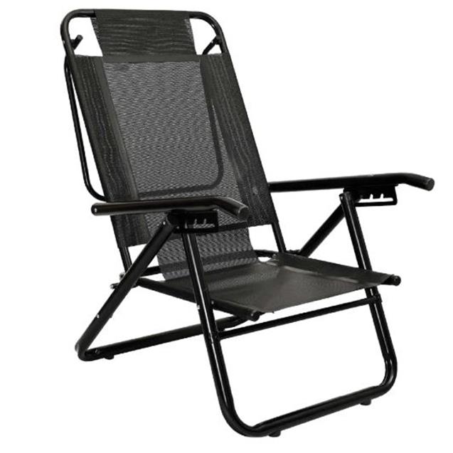 REPOSERA DESCANSAR 80052 XL BLACK 1 1/4" 5 POSIC. ALUM.  130 KG, BAJA NEGRO