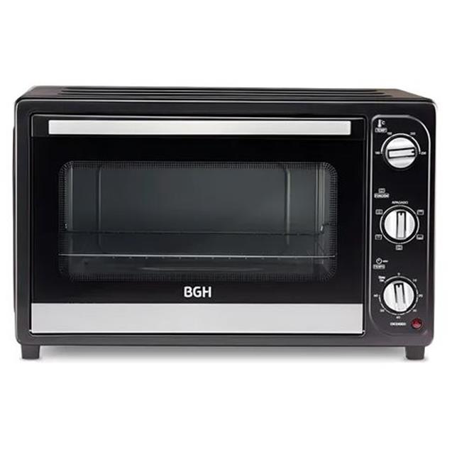 Horno Eléctrico. Bgh 65 Lts Mecánico C/Convec. Negro (BHE65N19N)